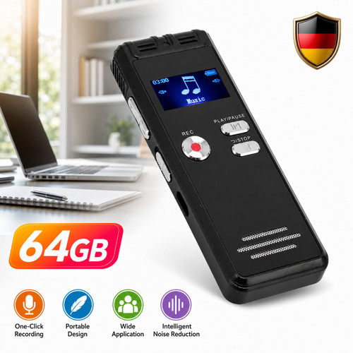 Registratore vocale 64gb - vocale,